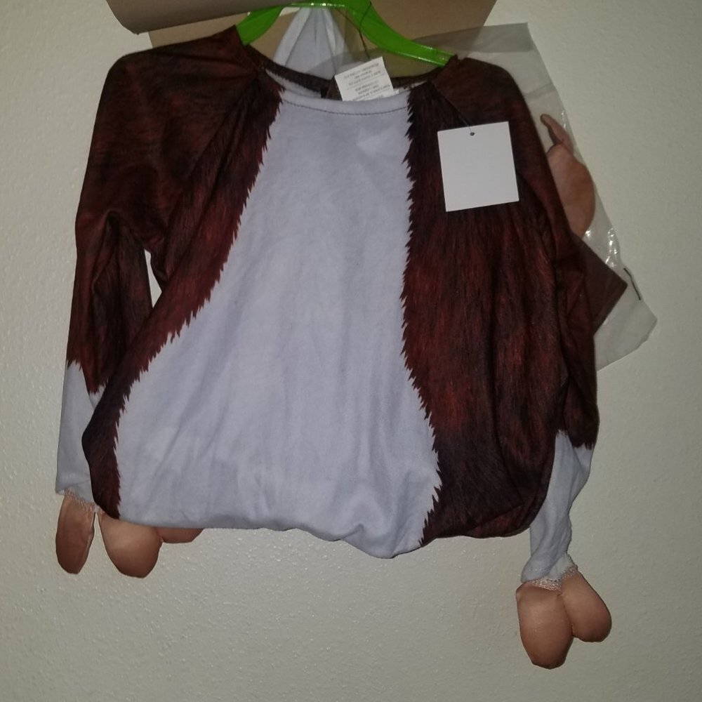 NEW Gizmo Gremlins Halloween Costume Toddler 3T/4T Jumpsuit Headpiece - Picture 5 of 8